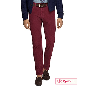 Five-Pocket Corduroys - Burgundy